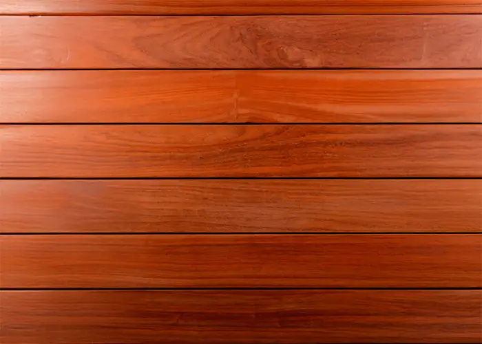 Terrasse 4 mètres en Padouk