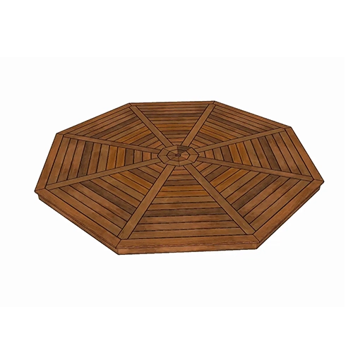 Terrasse 4 mètres en Padouk