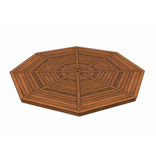 Terrasse 5 mètres padouk