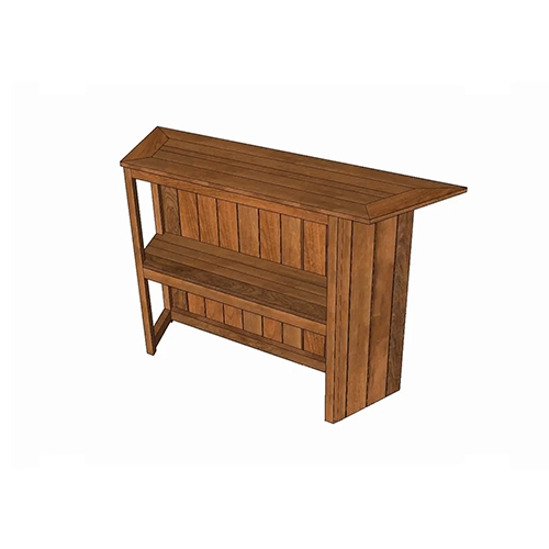 Comptoir droit terrase 5 et 6 mètres